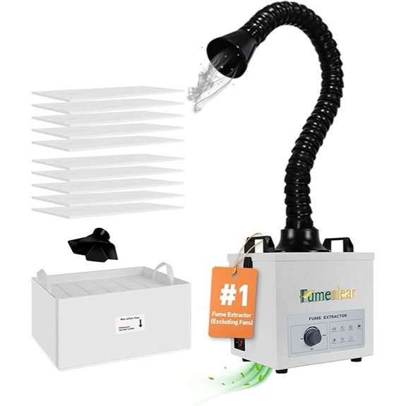 FumeClear Solder Fume Extractor with 3-Stage Filters