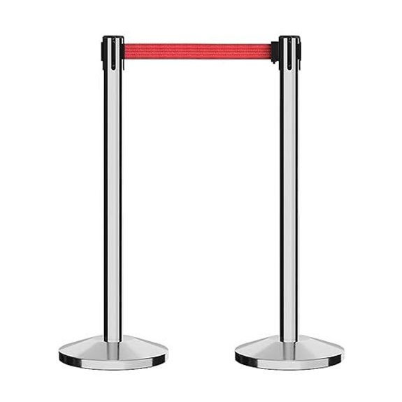 Crowd Control Warehouse RBB-100 Set of 2 Stanchions