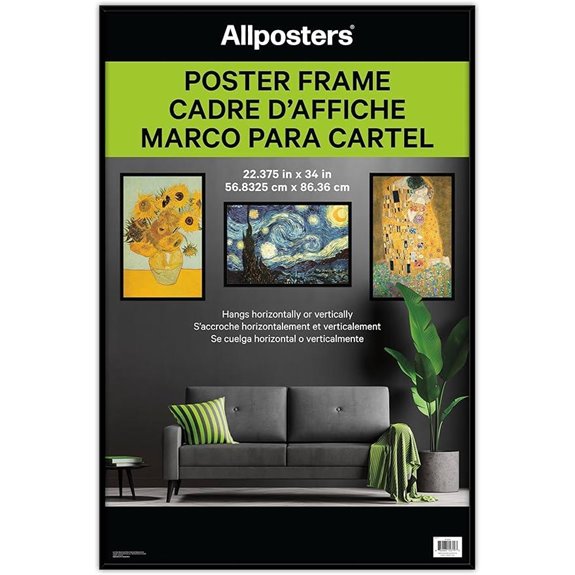 Allposters Standard Black Poster Frame (22.375X34)