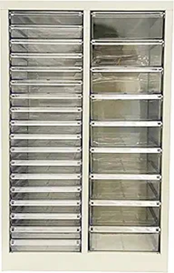 INTSUPERMAI Steel 27-Drawer Mobile File Cabinet Organizer