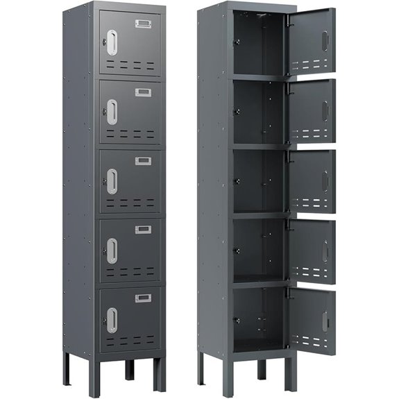 Steel Lockable Storage Locker with Lock & Card Slot