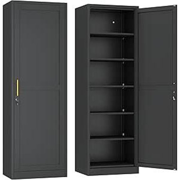 Tall Narrow Metal Locker with Lock 20 Wide