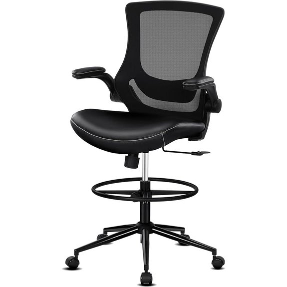 Misolant Tall Office Chair with Foot Ring and Recline