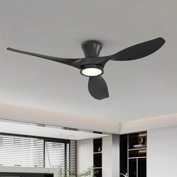TALOYA 52-Inch Ceiling Fan with LED Light