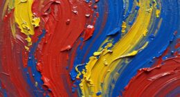 thick expressive paint application