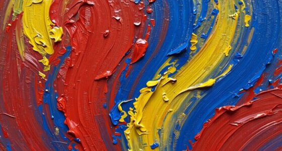 thick expressive paint application