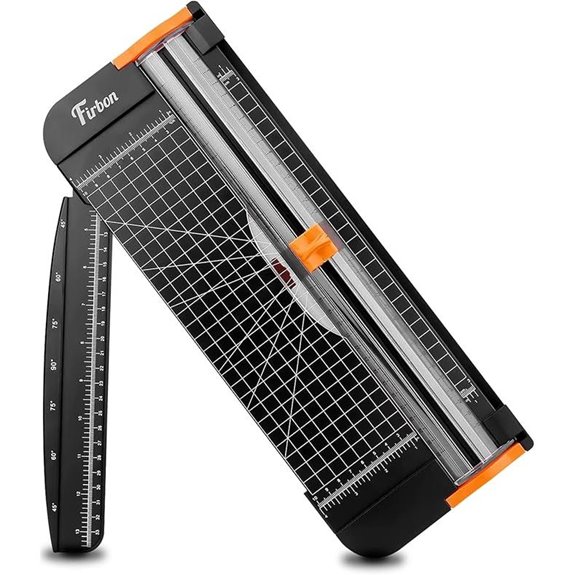 Firbon 12-Inch Titanium Paper Cutter with Safety Guard