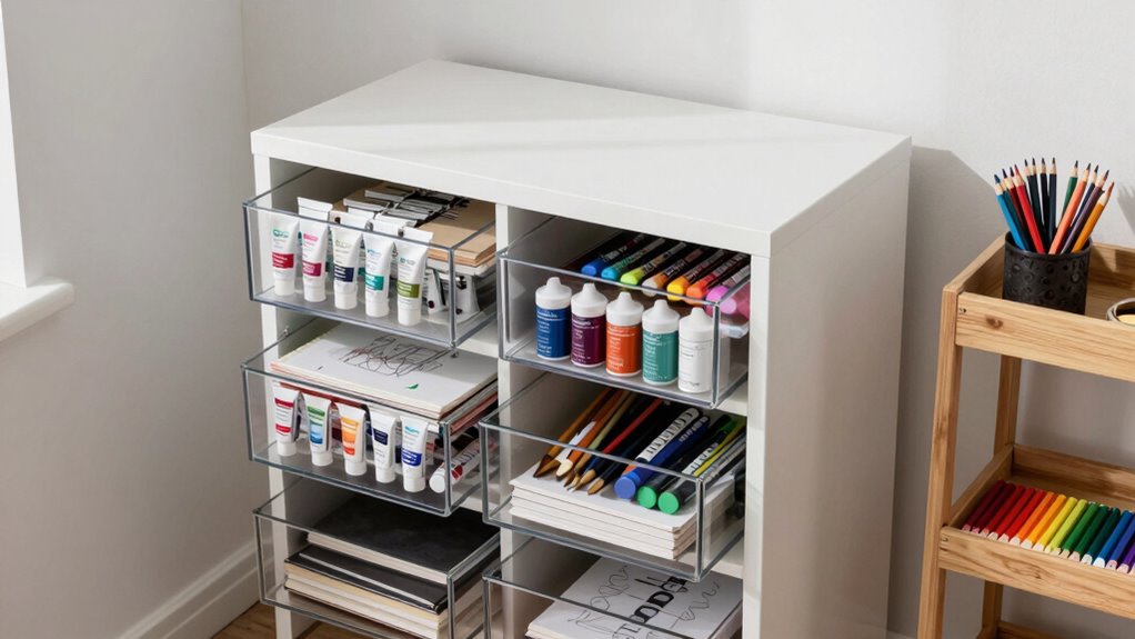 top art supply storage cabinets