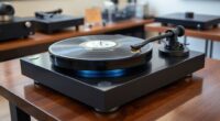 top belt drive turntables
