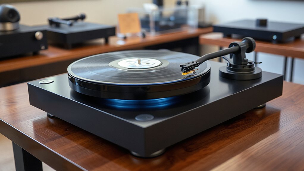 top belt drive turntables
