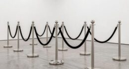 top gallery display stanchions