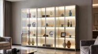 top glass display cabinets