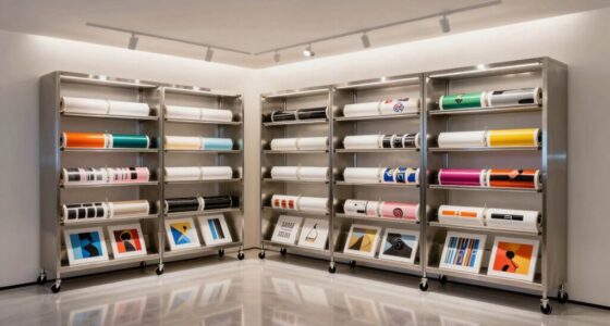 top rolling art storage racks