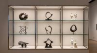 top sculpture display cabinets
