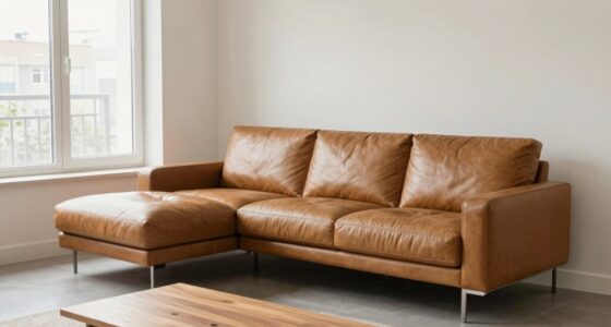 top small space leather sofas