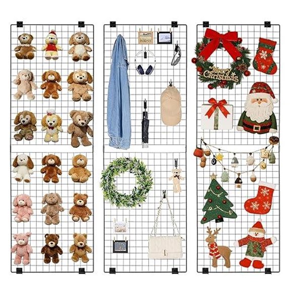 VEVOR 3-Pack Wall Mount Grid Panels for Display