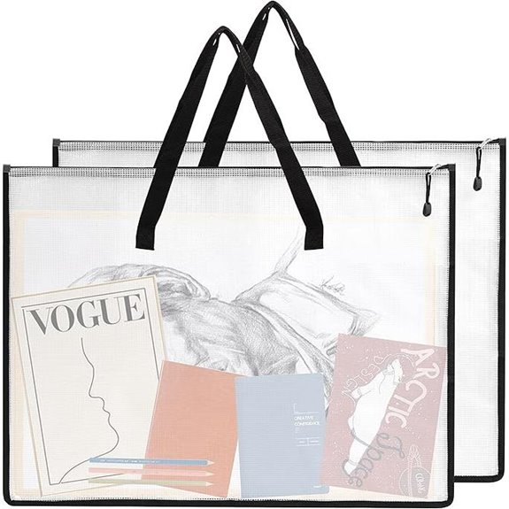 EOOUT 2 Pack Art Portfolio Cases with Handles