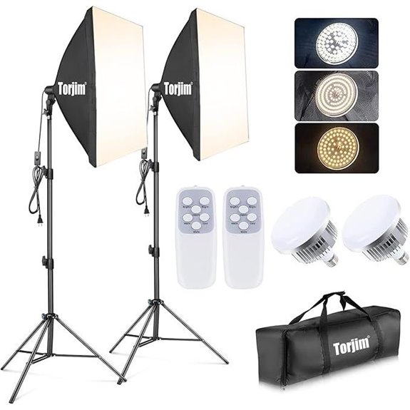 Torjim 2-Pack 27 Softbox Photography Lighting Kit
