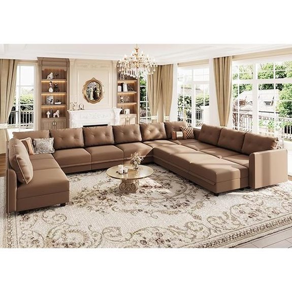 LLappuil U-Shaped Modular Sofa with Storage