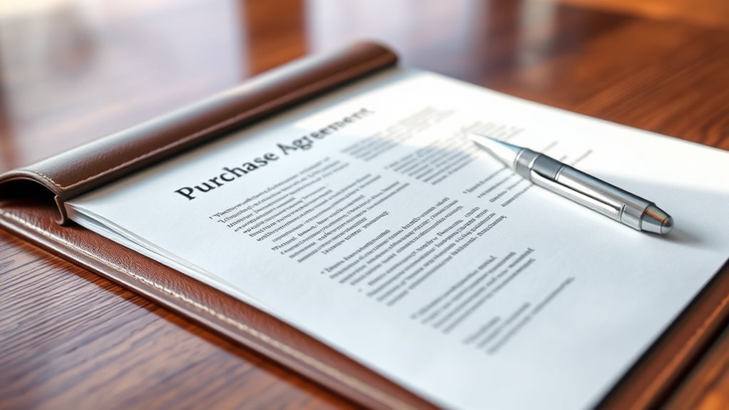 understanding purchase agreement terms