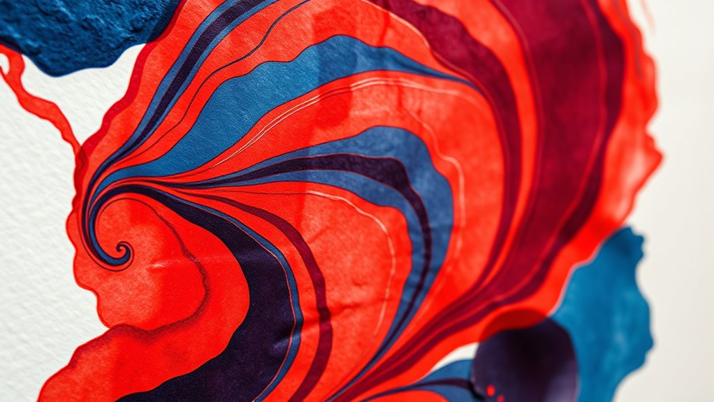 unique spontaneous printmaking technique