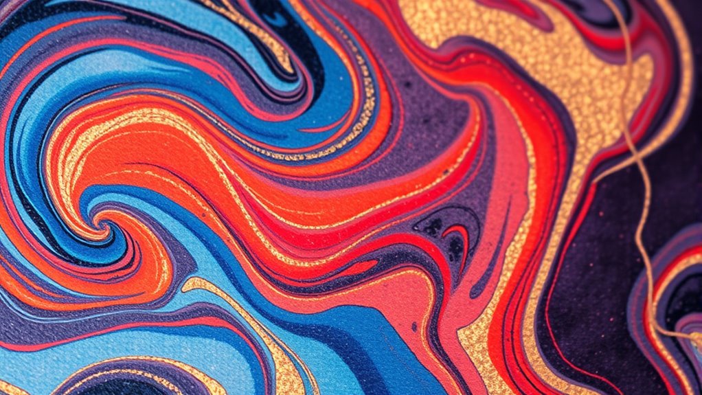 unique spontaneous printmaking technique