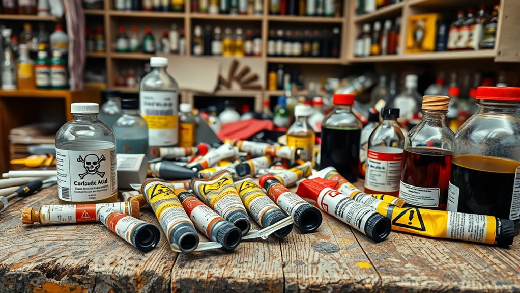 use protective gear and ventilation