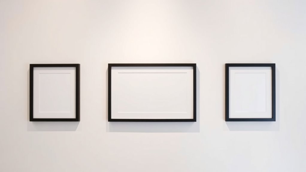 use templates for precise hanging