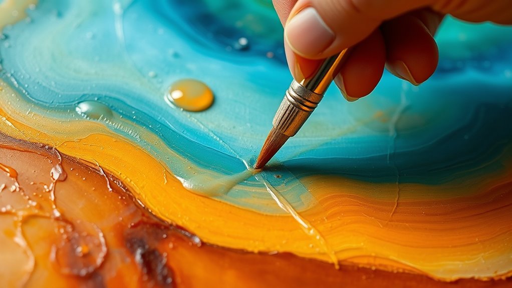 use transparent fresh glazes