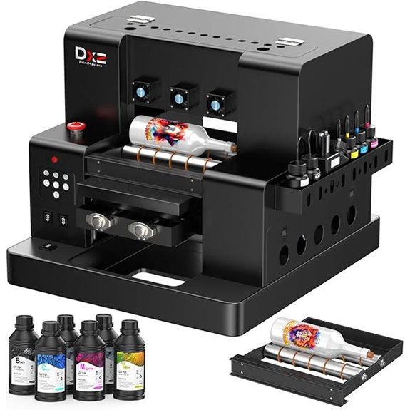DXZ A4 UV Printer with White Ink System