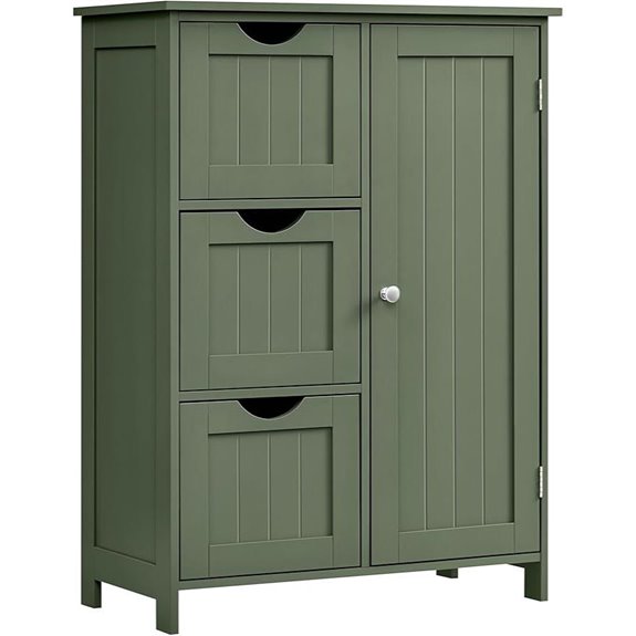 VASAGLE Floor Storage Cabinet with Drawers and Shelf