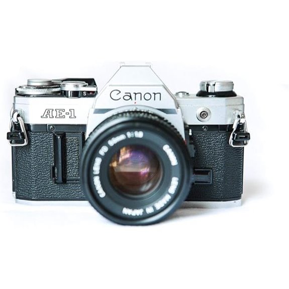 Vintage Canon AE-1 35mm SLR Camera with 50mm 1:1.8 Lens (Renewed)