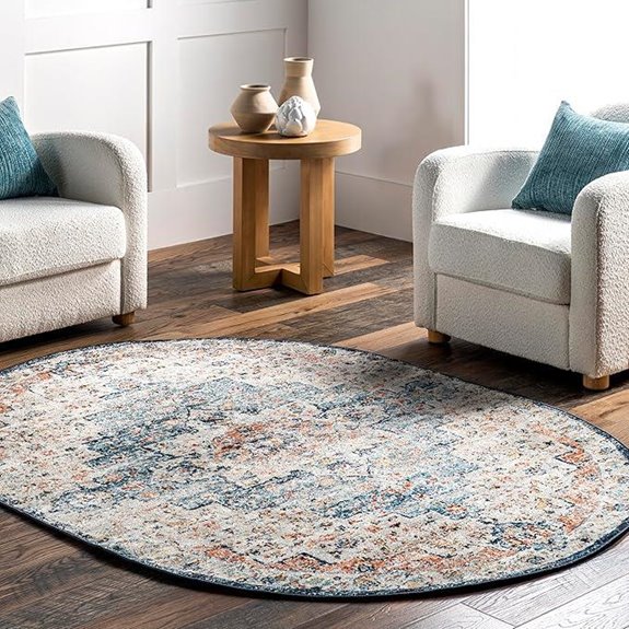 nuLOOM Sawyer Vintage Oval Area Rug (8x10)