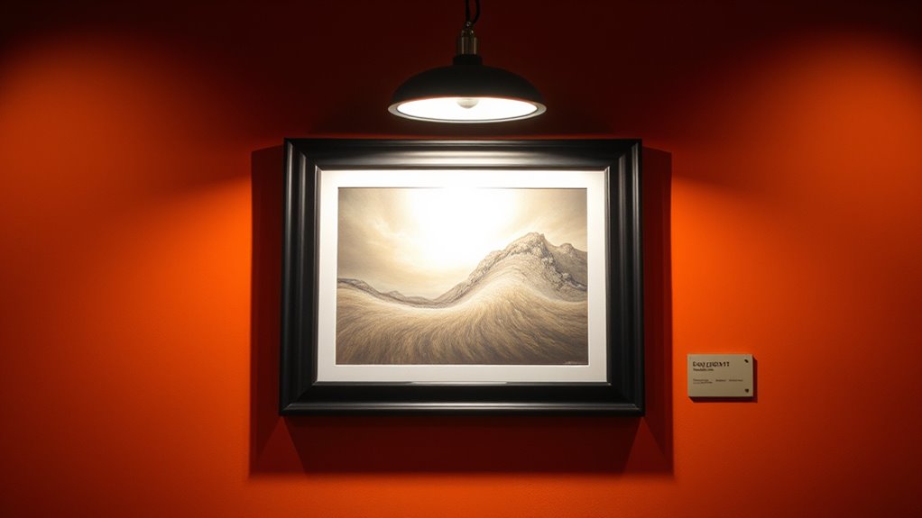 wall color and frame reflections