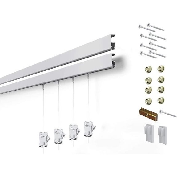 STAS Cliprail Pro Wall Art Hanging System Set