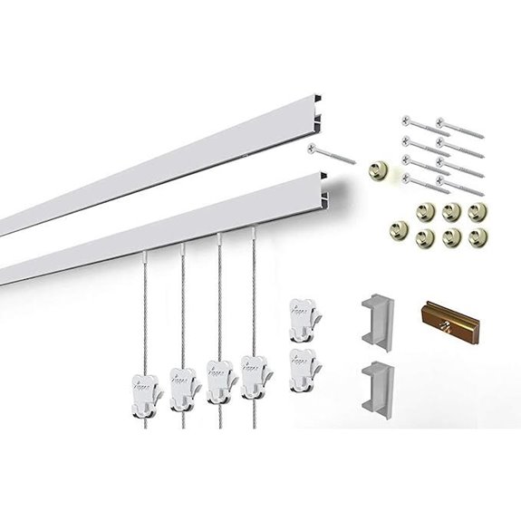 STAS Cliprail Wall Mount Gallery Kit with Hooks