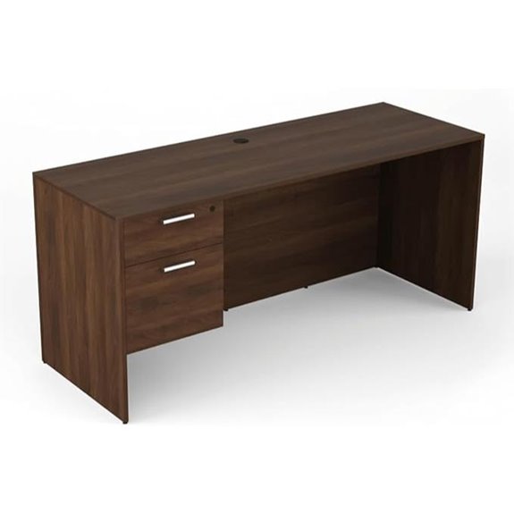 Kai i5 Commercial Credenza with Pedestal Walnut