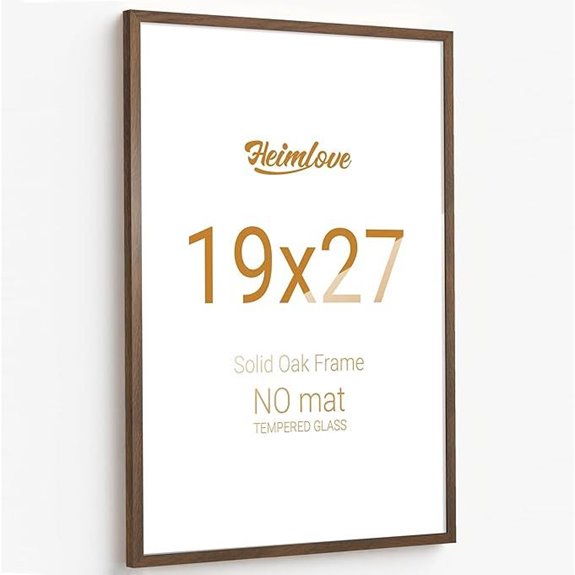 Heimlove 19x27 Oak Wood Picture Frame Walnut