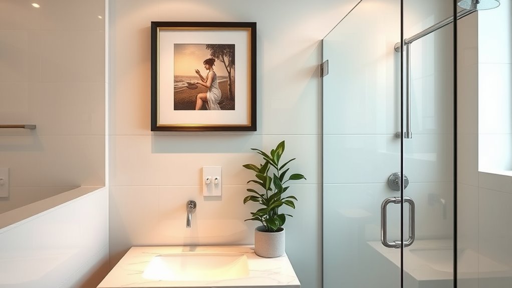waterproof durable bathroom art