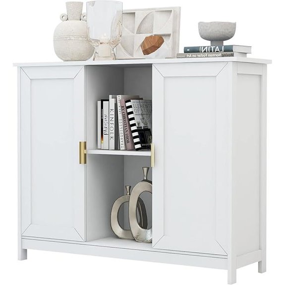 TaoHFE White Buffet Cabinet with Storage