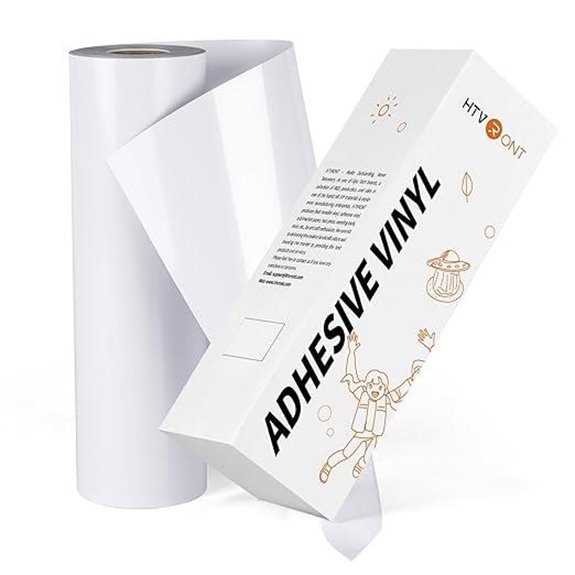 HTVRONT White Permanent Vinyl Roll for Cricut Silhouette