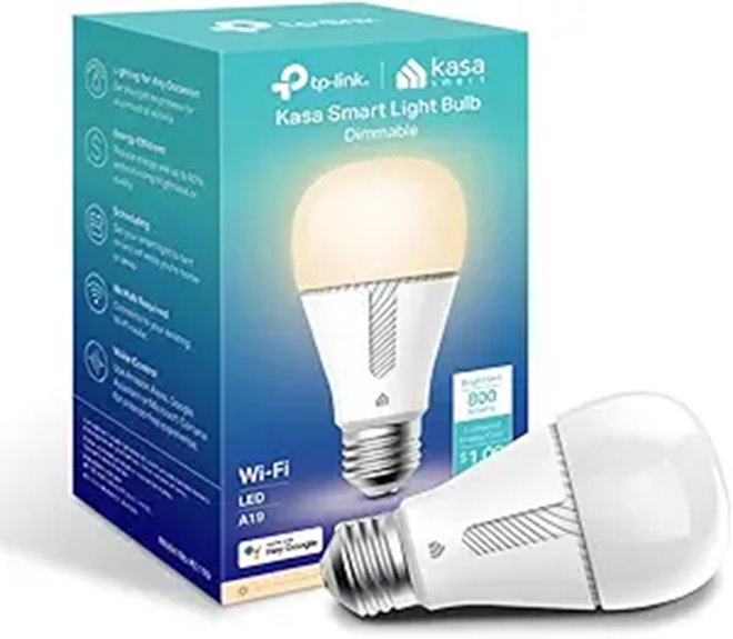 Kasa Wi-Fi Smart LED Bulb Dimmable No Hub