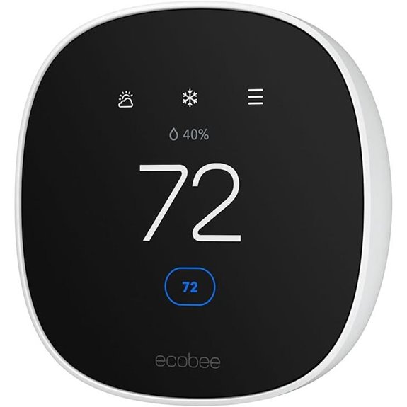 EcoBee Smart Thermostat Essential Wi-Fi with Voice Control