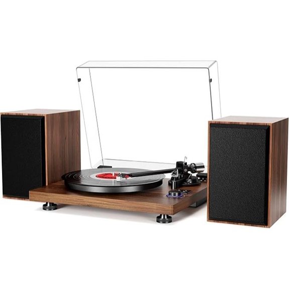 Bluetooth Turntable HiFi System with Bluetooth Playback
