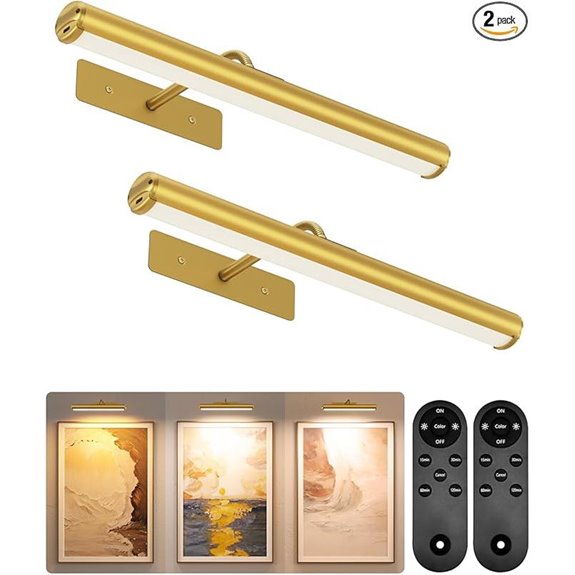 EZVALO Wireless Rechargeable LED Picture Light (2 Pack)