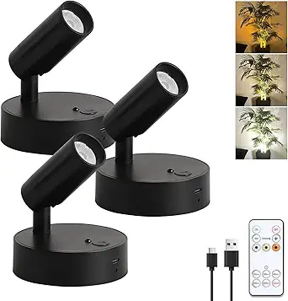 JOOSENLUX Wireless Rechargeable LED Spotlights (3-Pack)