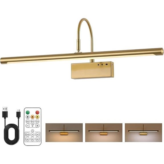 Wireless Rechargeable Picture Light with Remote