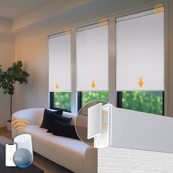 Motorized Cordless Window Blinds with Remote