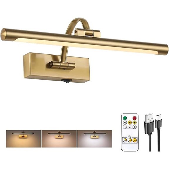 Wireless Dimmable Picture Light with Remote