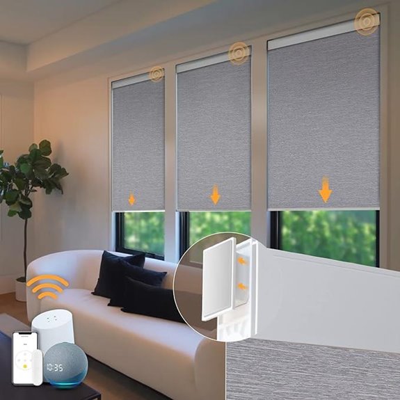 Motorized Cordless Electric Roller Shades with Remote